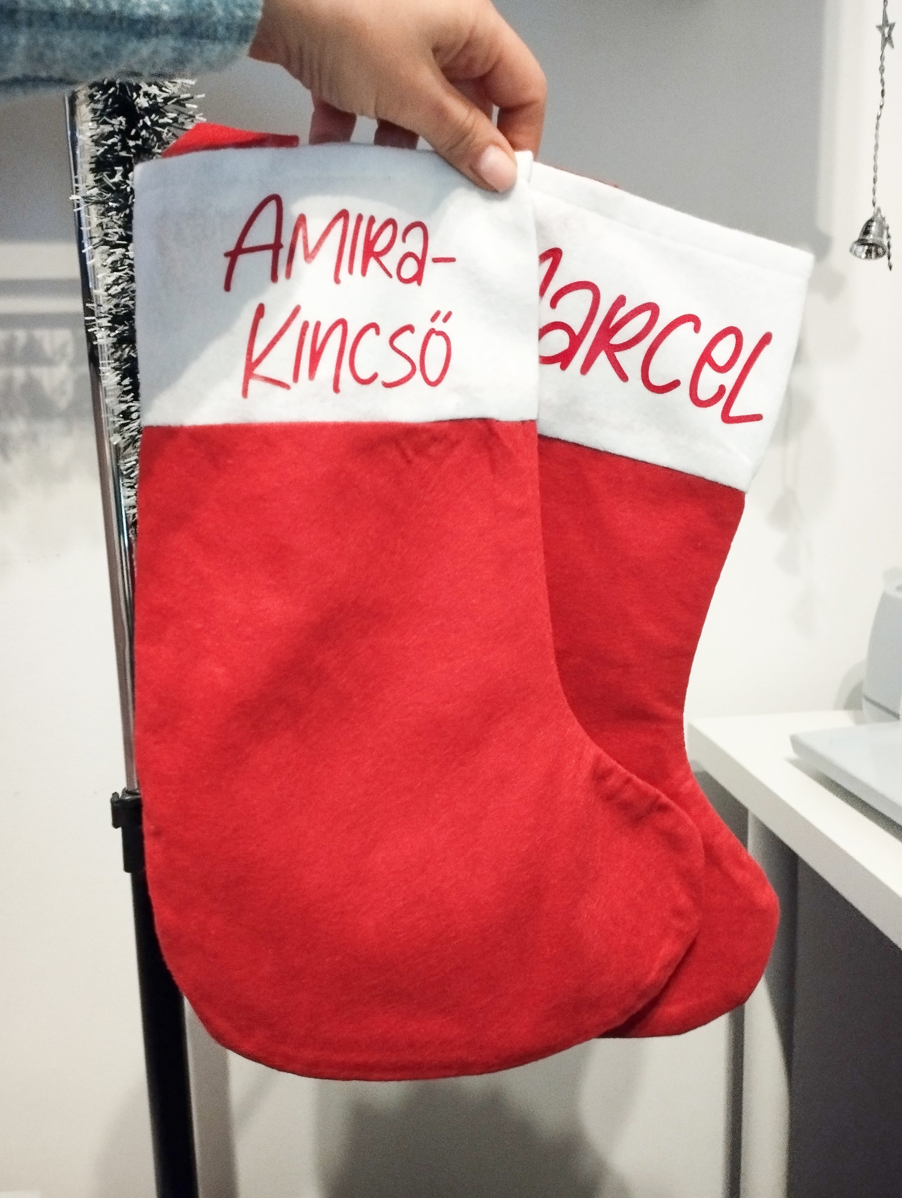 Mikulás csizma névvel
