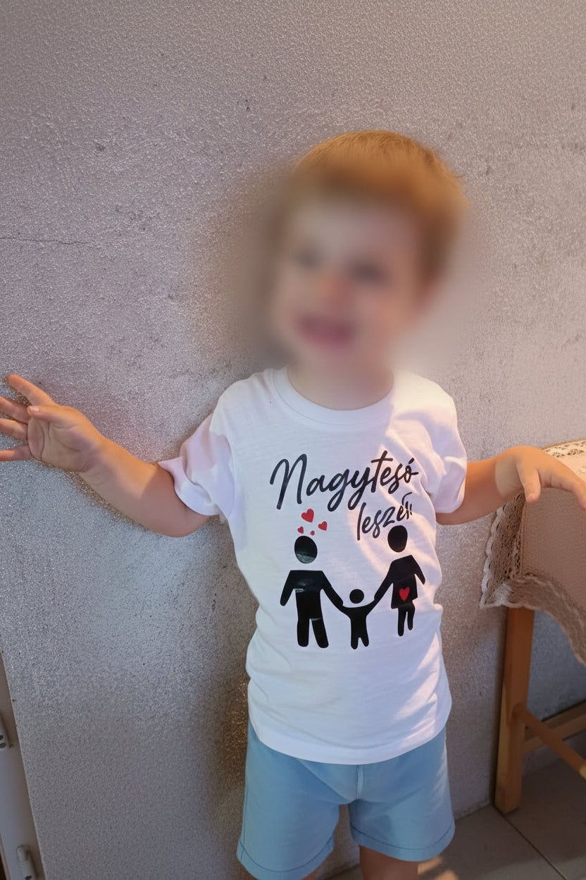 Bababejelentő póló nagytesónak