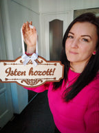 Isten hozott! Fa tábla