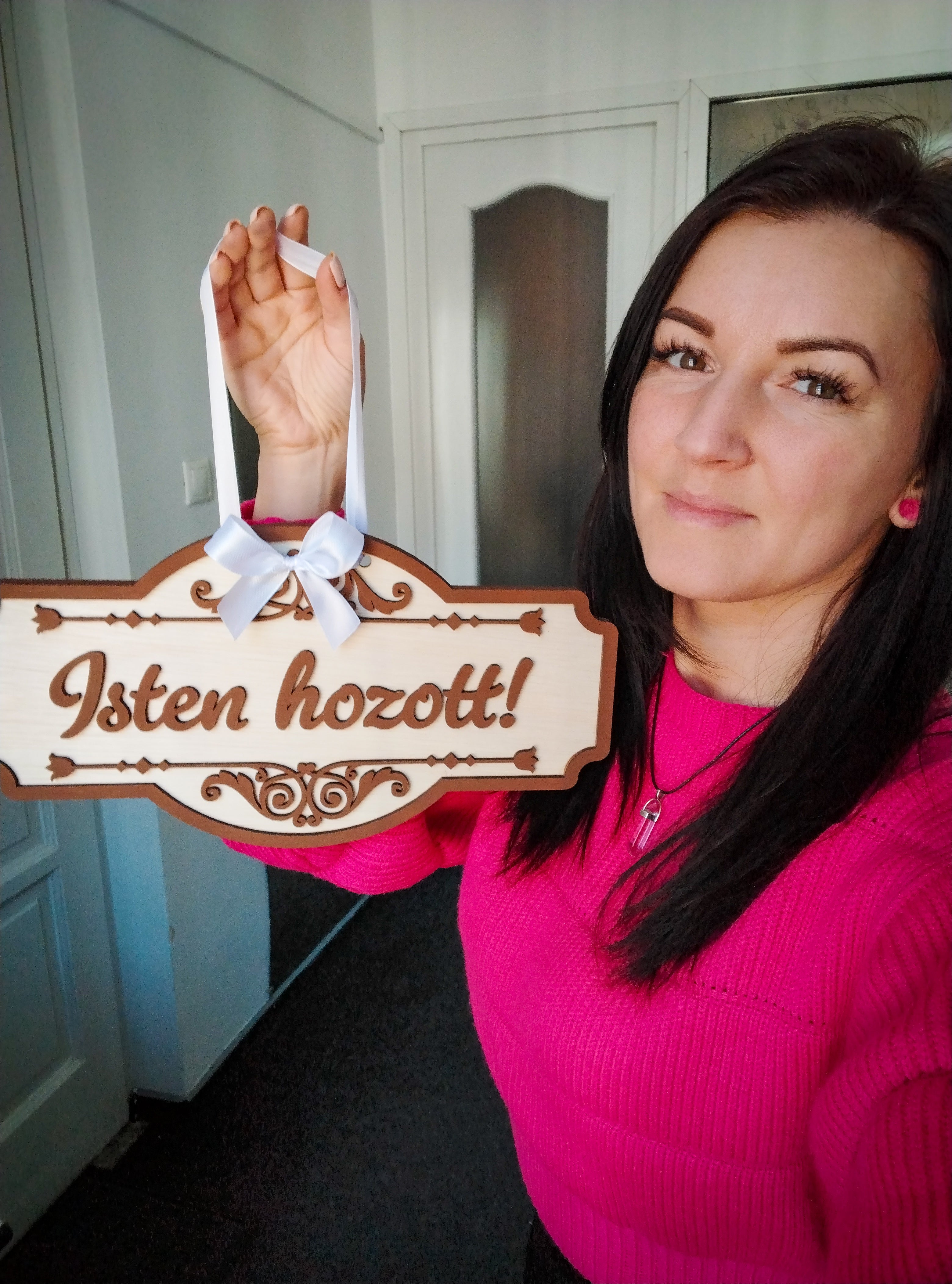 Isten hozott! Fa tábla