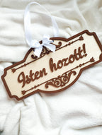 Isten hozott! Fa tábla