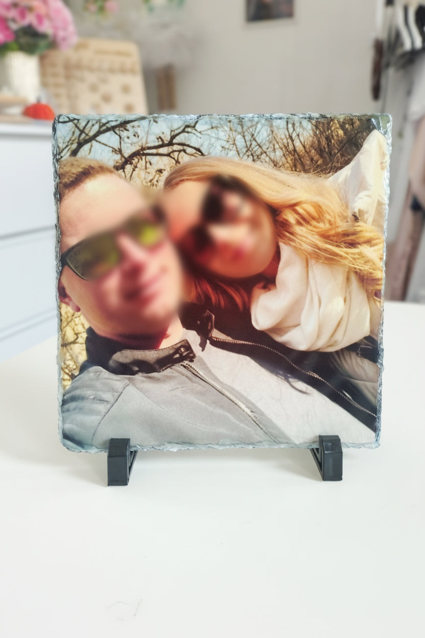 Kőlap saját képpel