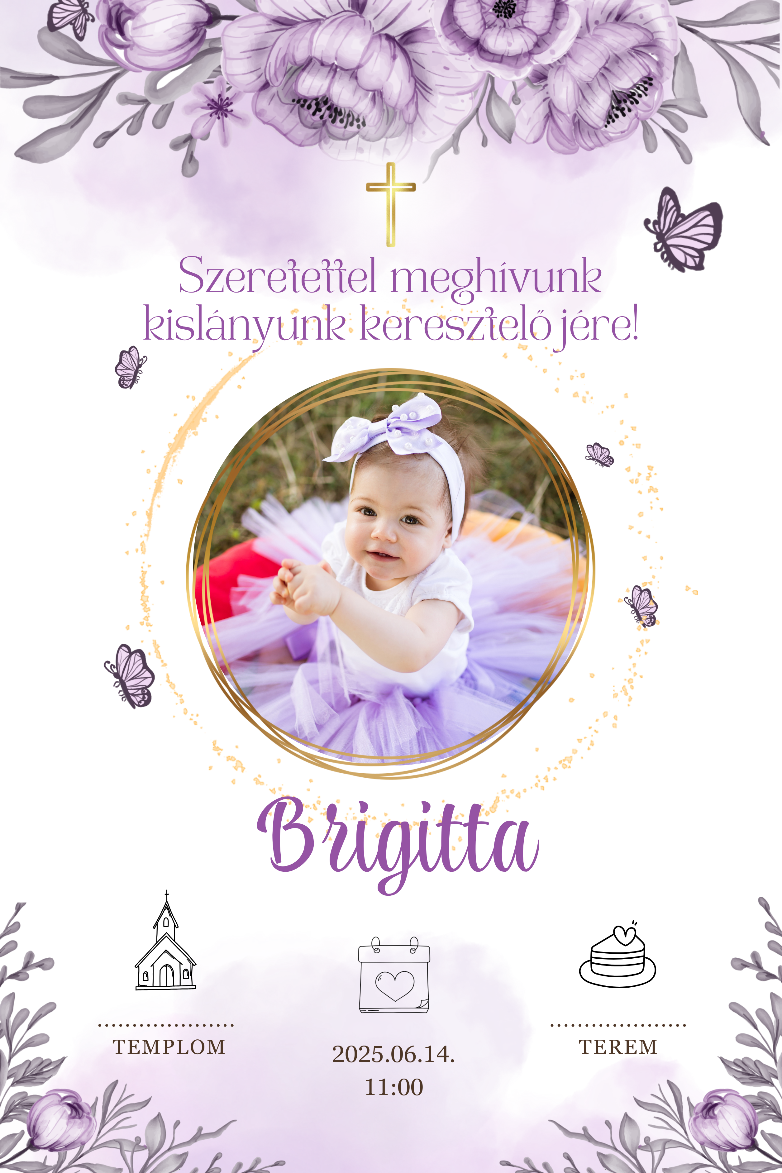 Meghívó minták keresztelőre
