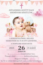 Meghívó minták keresztelőre