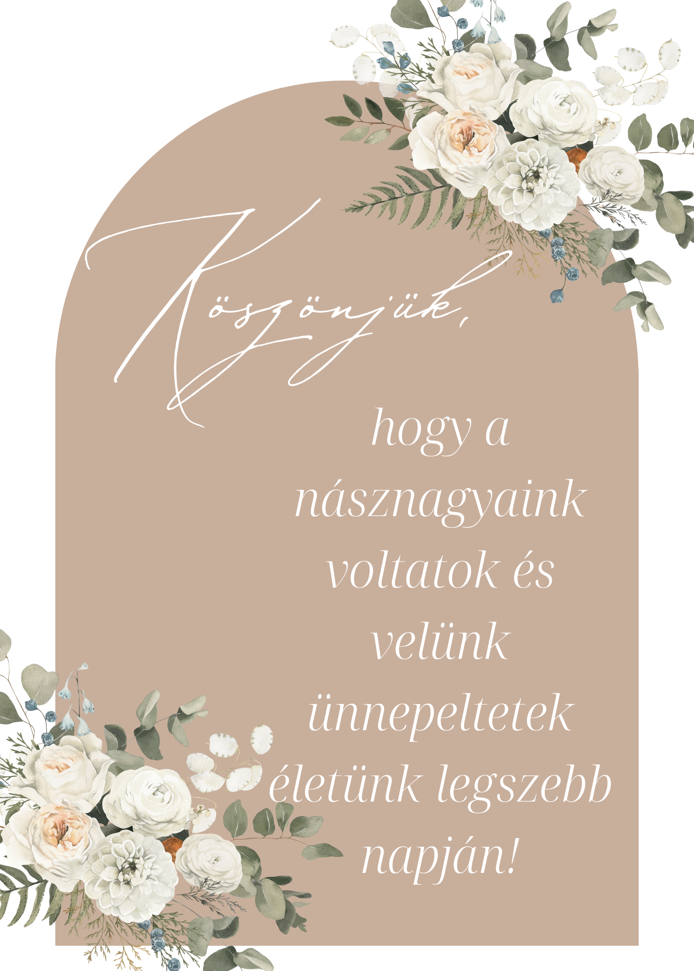 Felkérő kártya násznagyoknak