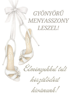 Üdvözlő kártya menyasszonynak