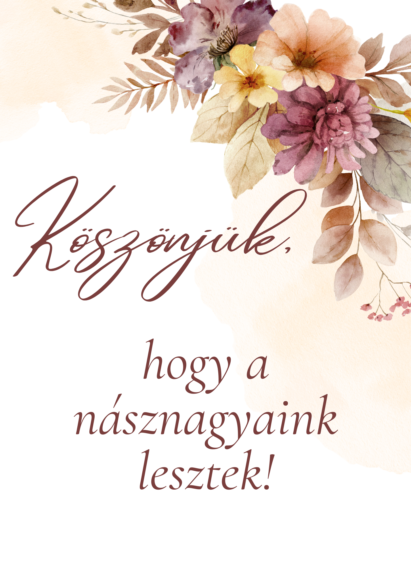 Felkérő kártya násznagyoknak