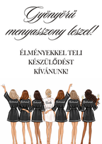 Üdvözlő kártya menyasszonynak