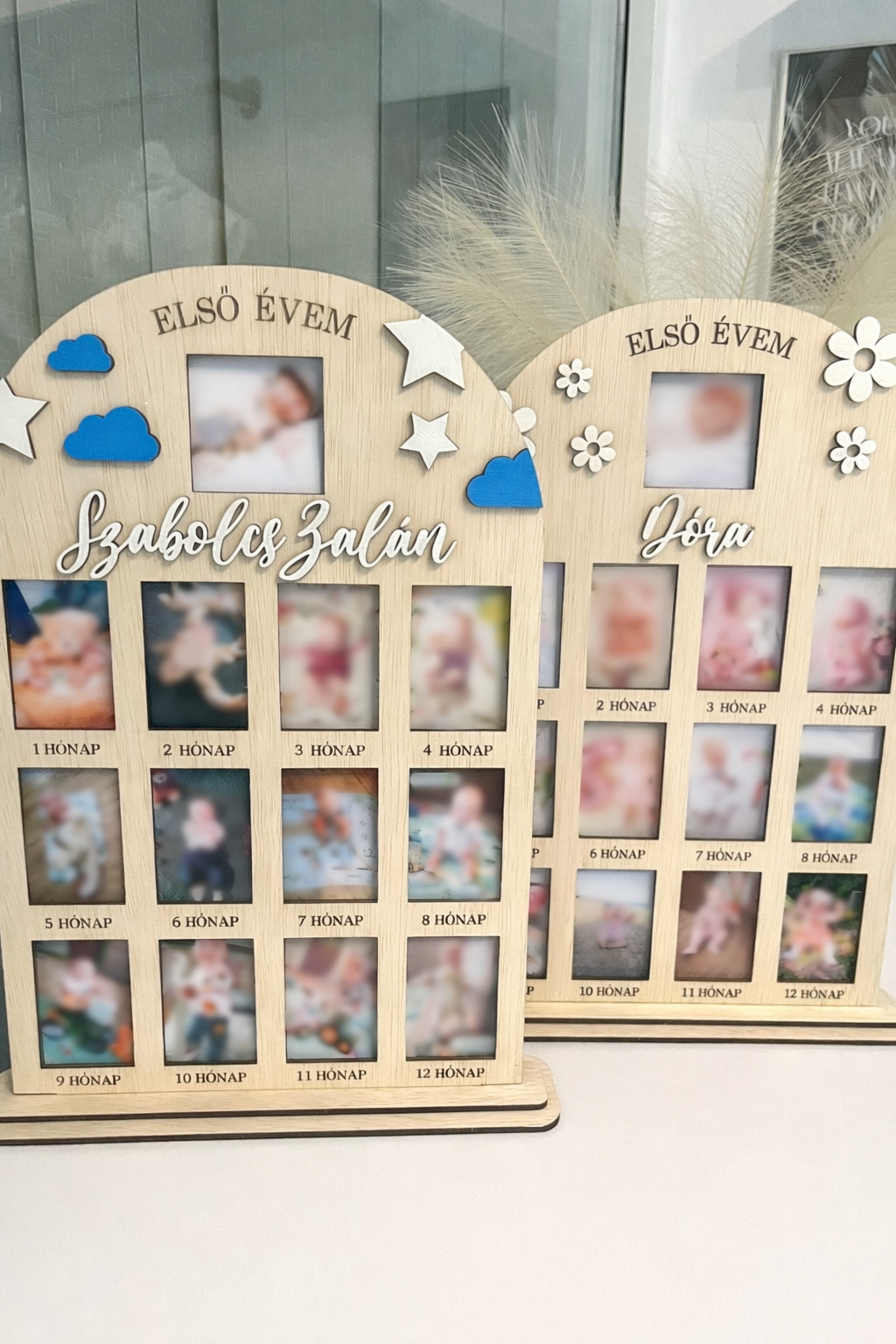 Első évem fa tábla