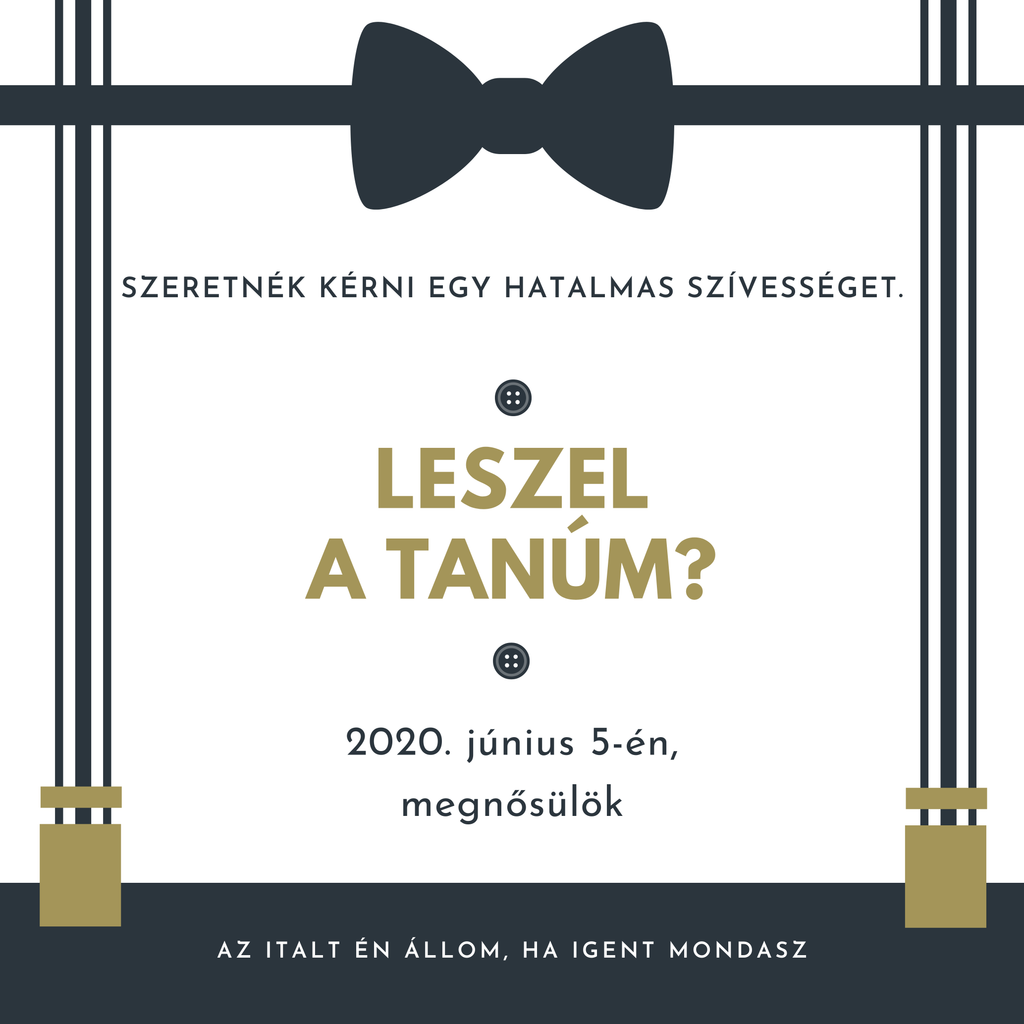 Üdvözlő/felkérő kártya férfiaknak