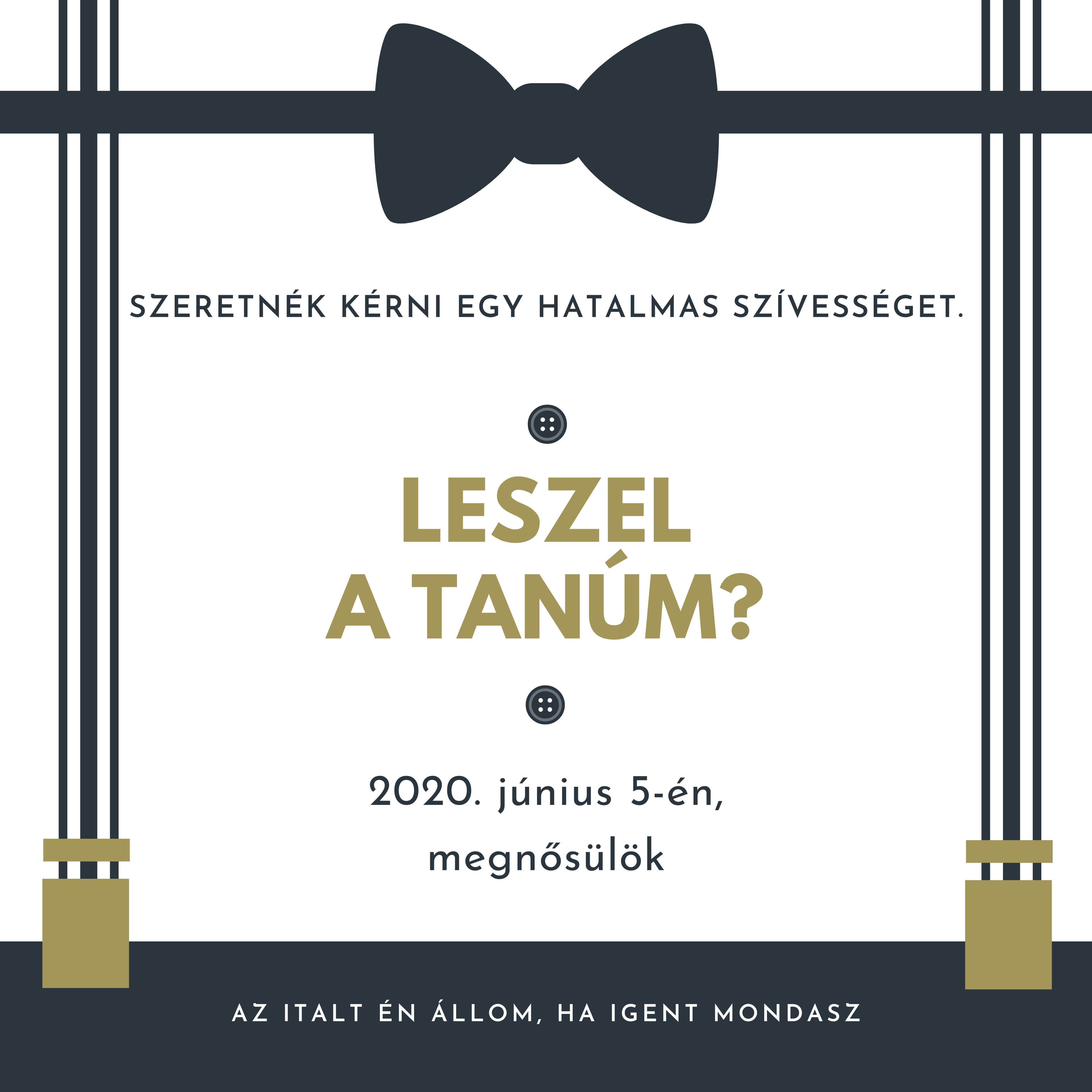 Üdvözlő/felkérő kártya férfiaknak