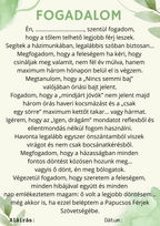 Fogadalom, oklevél stb. legénybúcsúra