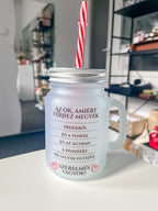 Limonádés pohár nyomtatott mintával
