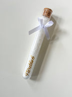 Fürdősó kémcsőben