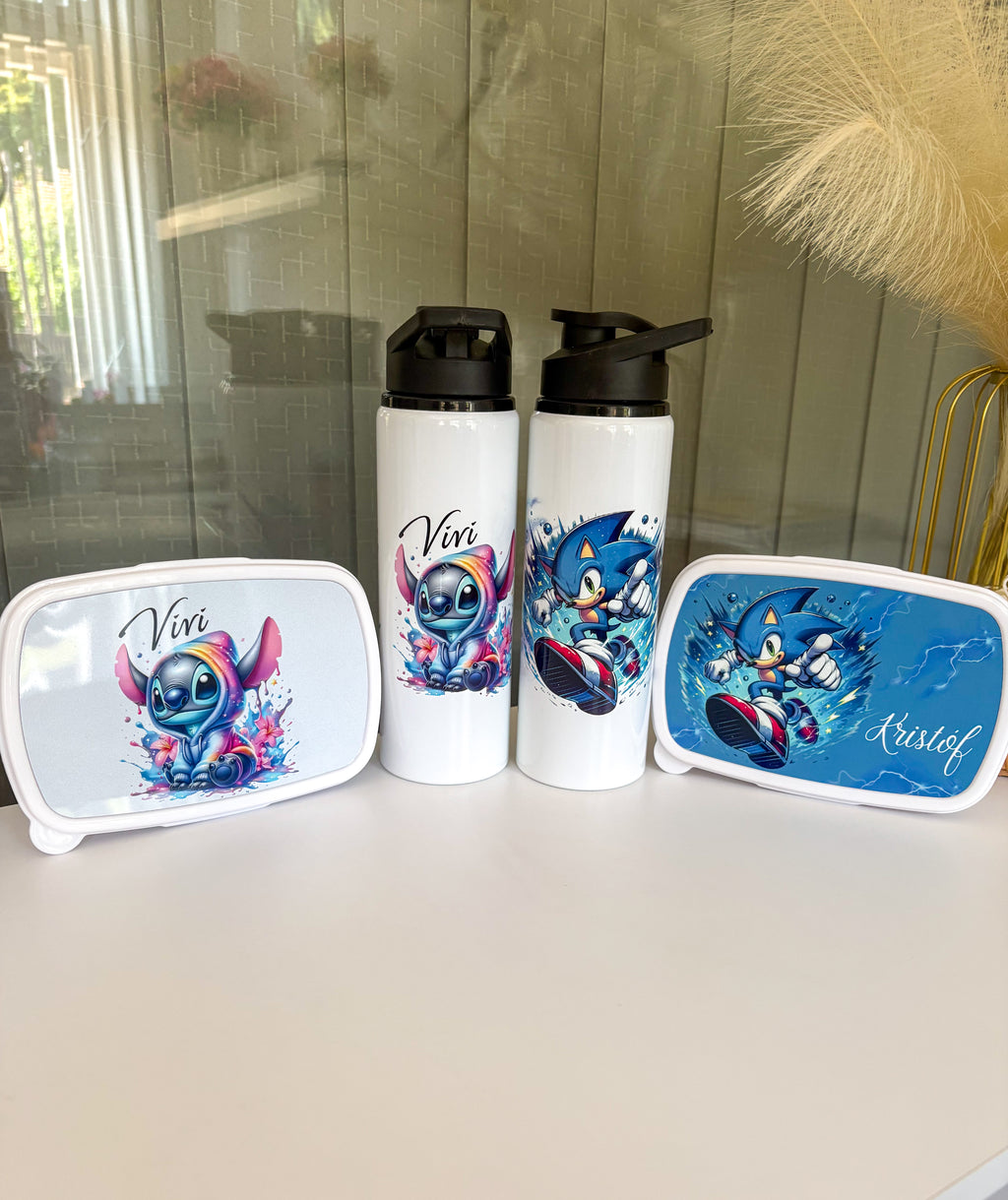 Egyedi uzsidoboz + 750 ml-es kulacs szett