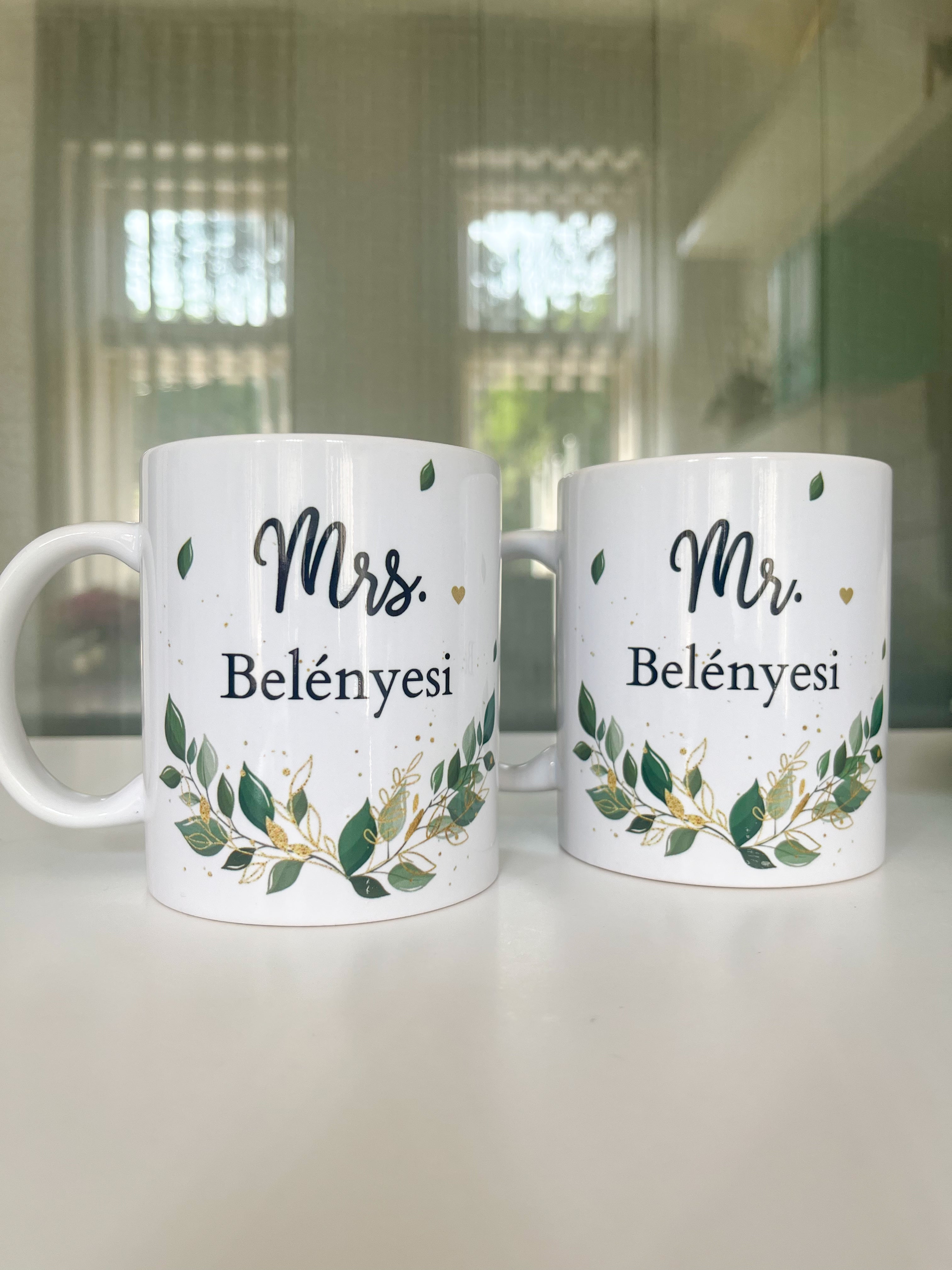 Mr/Mrs. kerámia bögre