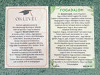 Fogadalom, oklevél stb. legénybúcsúra