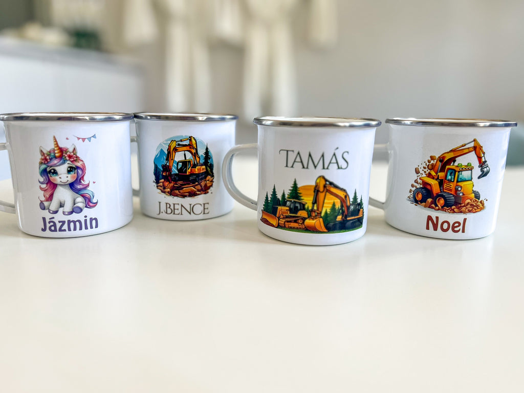 Zománcozott bögre gyerekeknek