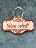 Isten hozott! Fa tábla