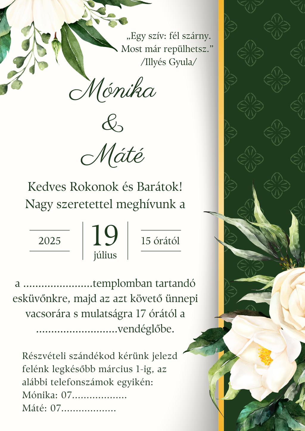 Esküvői meghívók