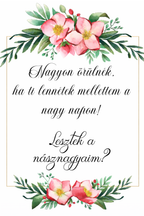 Felkérő kártya násznagyoknak