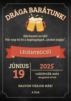 Meghívó legénybúcsúra